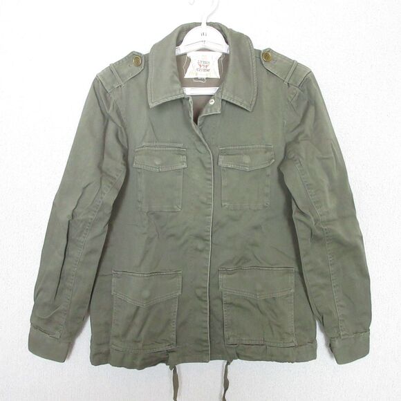 Jackets & Blazers - Chester & Violet Jacket Womens XS Olive Military Utility Field Cotton Lined